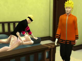 The Naruto series tells Hinata about masturbation and she comes alone and they both fuck her well dora in the ass as she likes (Anal Fucking Sex Video)